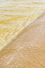 Waves in the sea - view from above.