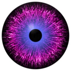 Purple eye texture with white background