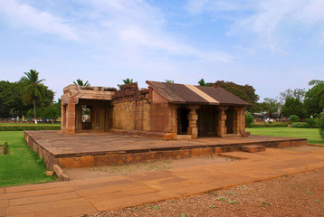 Kutira structure, Aihole, Bagalkot, Karnataka. The Galaganatha Group of temples.