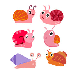 snail vector collection design