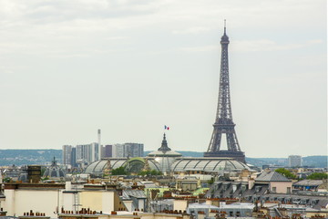 Eiffel tower and Paris skyline, France