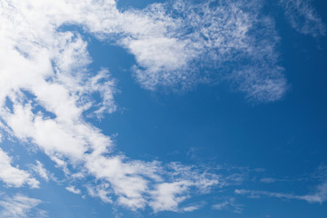 Background with clouds on blue sky. Blue Sky 