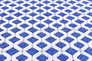 stabilisateur de gravillons bleus pour allée carrossable 
