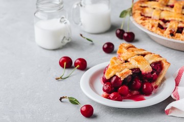 Homemade Cherry Pie with a Flaky Crust