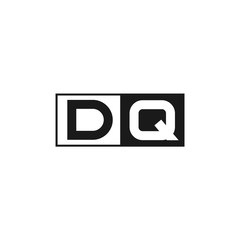 Initial Letter DQ Logo Template Design