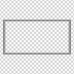 hole carved in the shape of a rectangle