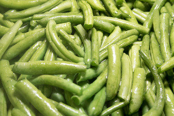 bright green asparagus on a frying pan