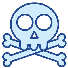 Totenkopf Piraten Icon Vector Illustration