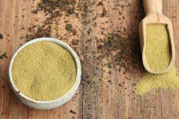 Matcha green tea powder
