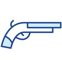 Seeräuber Pistole Vector Icon Illustration