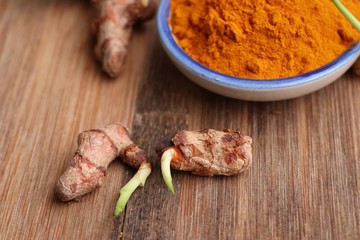 Turmeric powder with sprout