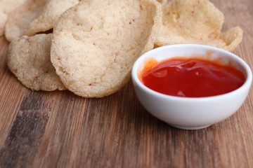 Thai crispy rice cracker