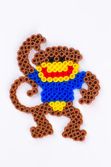 Perler bead monkey. - 213642809