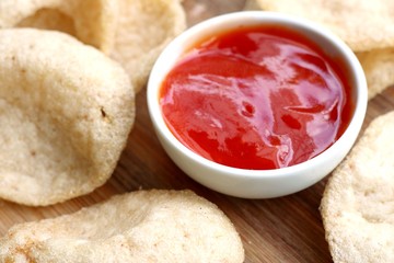 Thai crispy rice cracker