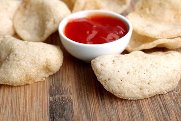 Thai crispy rice cracker