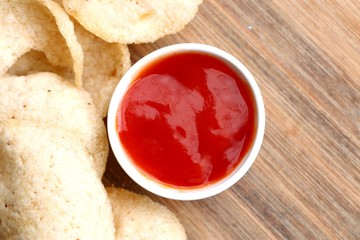 Thai crispy rice cracker