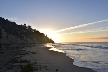 Breathtaking scenic view of the coast of santa barbara