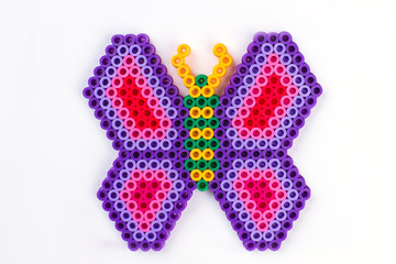 Perler bead butterfly.