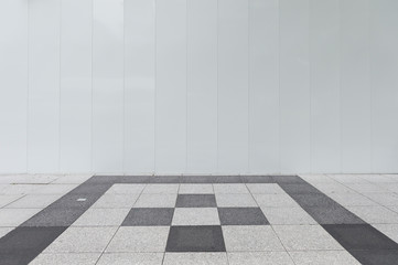 street wall background ,Industrial background, empty grunge urban street with warehouse brick wall