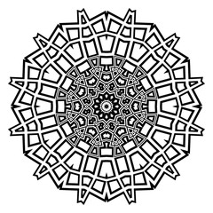 Decorative mandala flower ornament. pattern. vector. Tribal Ethnic Arabic, Indian, motif. for fashion design, wallpaper, invitation.