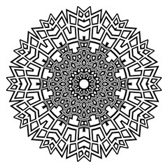 Flower mandala. Printable decorative elements. Vector illustration for design.