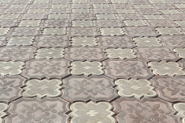 shaped concrete tiles