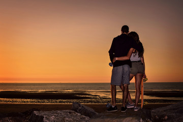 Obraz premium jeune couple en voyage