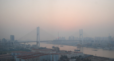 Nanpu Bridge Sunset