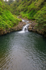 Scenic Waterfall Near Hana Maui