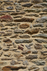 Grobe Steinmauer, Hochformat - 213651002