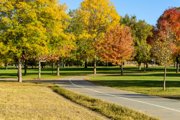 Autumn Park - Autumn afternoon at a city park, Denver/Lakewood, Colorado, USA.