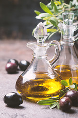 Olive oil and olive branch