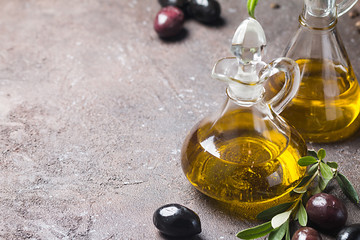 Olive oil and olive branch