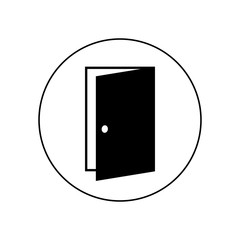 Open door logo, icon