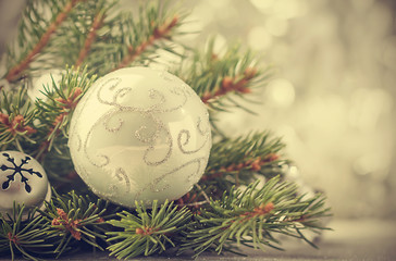 Silver Christmas background