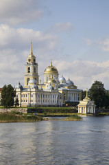 Nilov Monastery at Stolobny Island near Ostashkov. Tver oblast. Russia