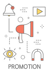 Promotion concept illustration