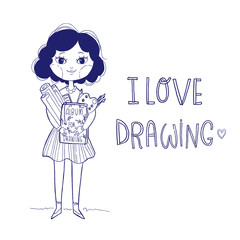 Beautiful vector card