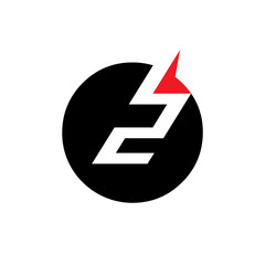 Number 2 vector sign