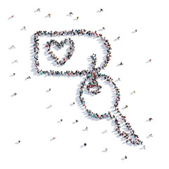 A lot of people form keys from the marriage room, wedding, love