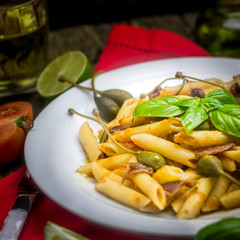 Tomato Pasta and Capers