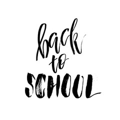 Obraz premium Welcome Back to School. Lettering text logo isolated on white background