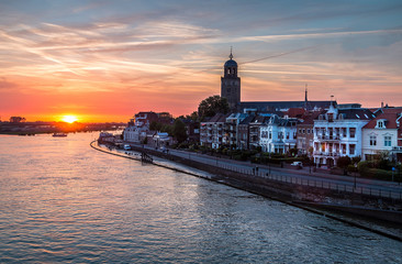 Deventer Skyline at Sunset