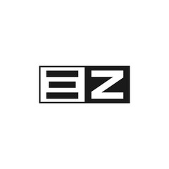 Initial Letter EZ Logo Template Design