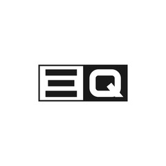 Fototapeta premium Initial Letter EQ Logo Template Design
