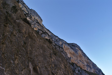 Montagna nella gola del Furlo