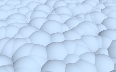 3d rendering picture of blue balls. Abstract wallpaper and background. 3D illustration