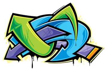 Zelfklevend Fotobehang Graffiti Graffiti