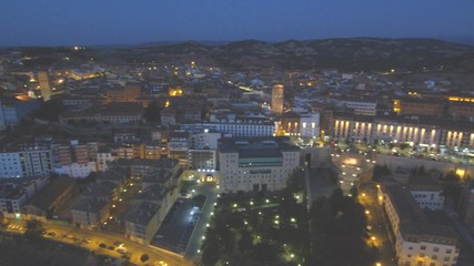 Teruel desde drone. Ciudad de Aragon, España desde el aire