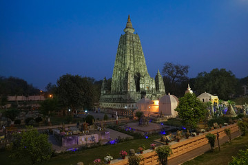 Mahabodhi Temple Complex in Gaya district in the state of Bihar, India